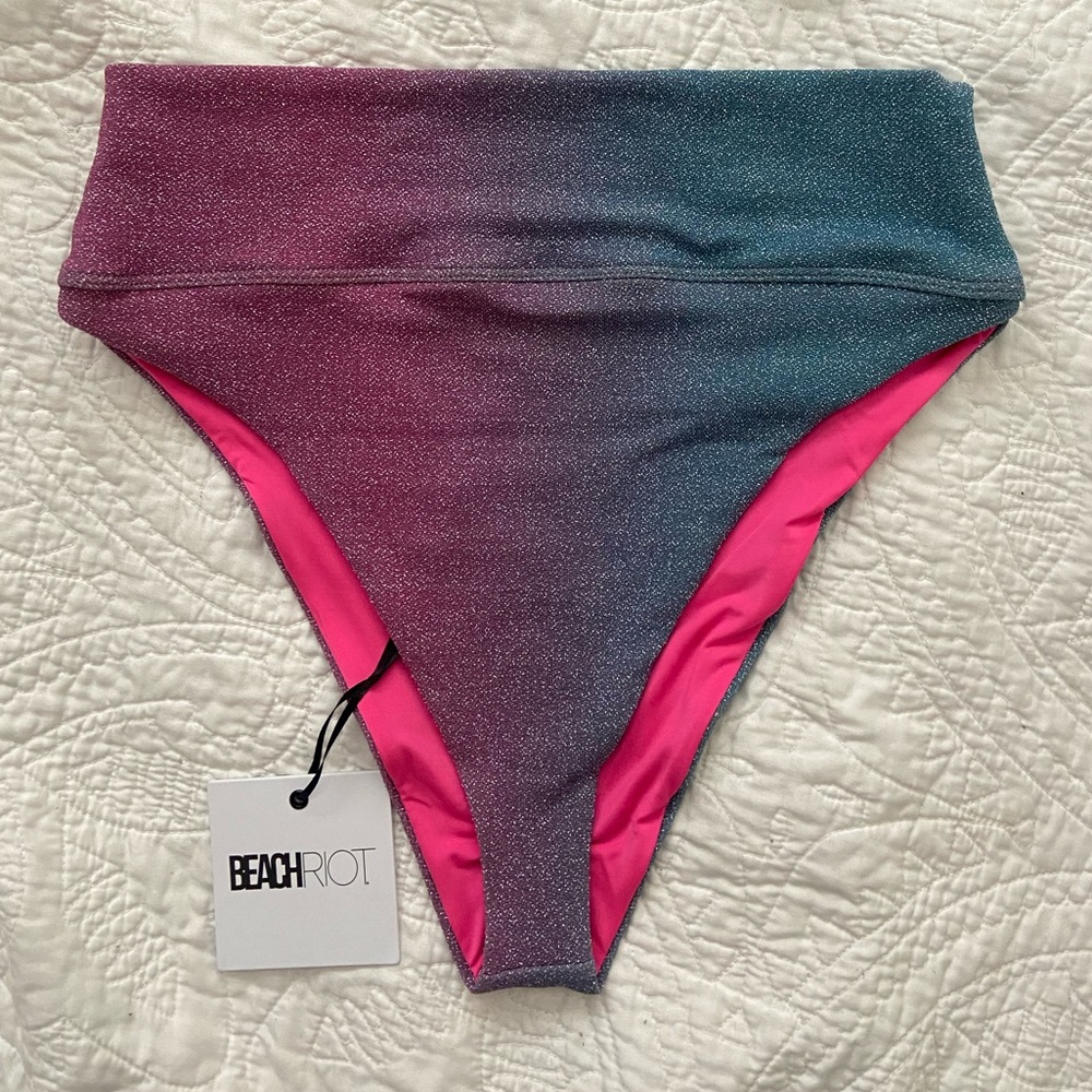NWT beach riot kelsey high waisted bathing suit bottoms